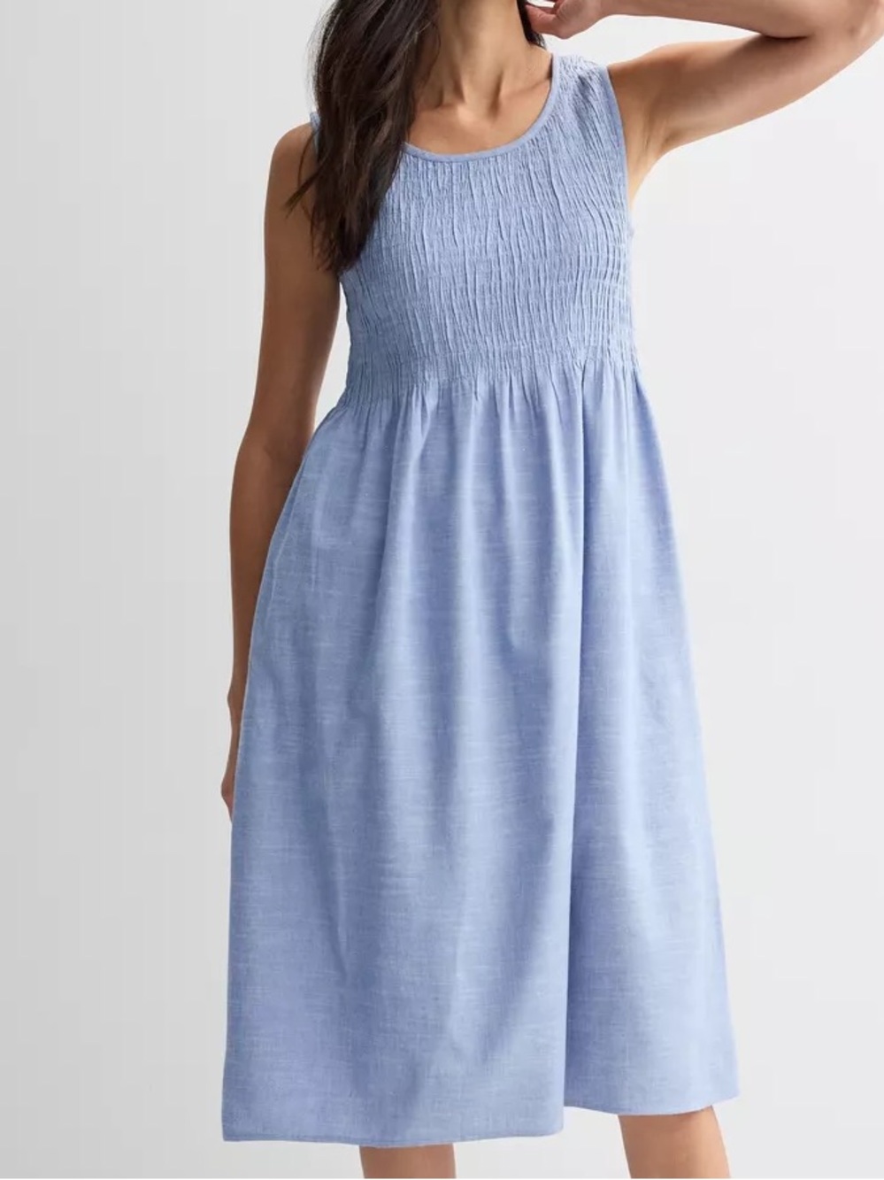 Croft & Barrow Smocked Midi Dress